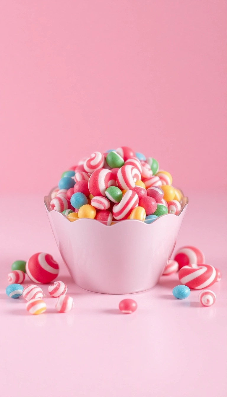 iPhone Inspiring Mixed Candies Close Up Aesthetic Wallpaper Picture